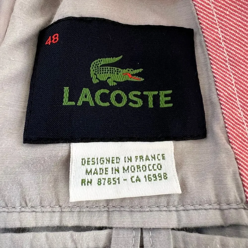 Lacoste Pink Casual Blazer Sport Jacket Men’s Size 48